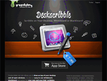 Tablet Screenshot of deskscribbleapp.com